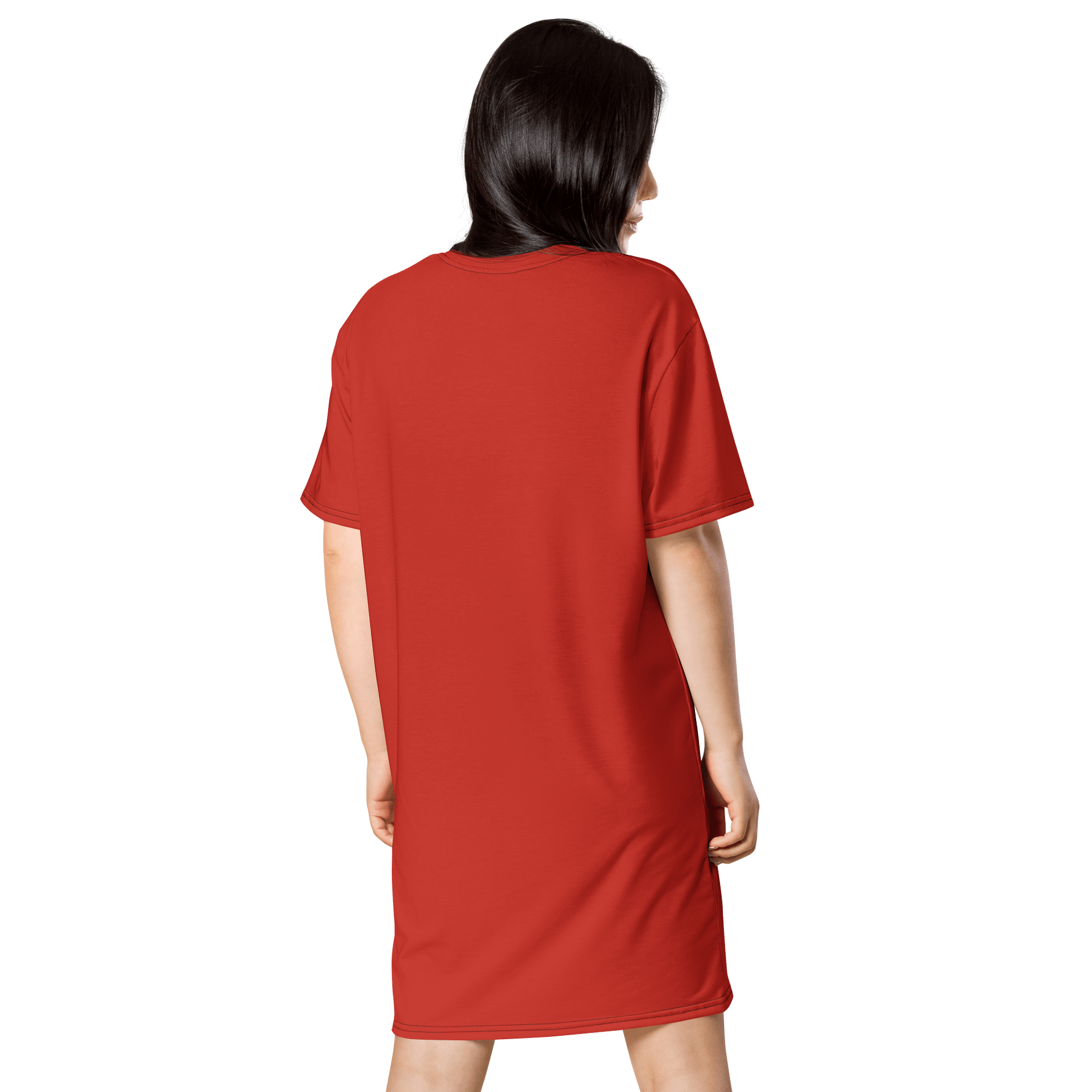 Harley Davidson Red Oversized T-Shirt Dress | Stretchy Fabric | Casual or Formal Style | Sizes 2XS-6XL | Exclusive Design product image (2)