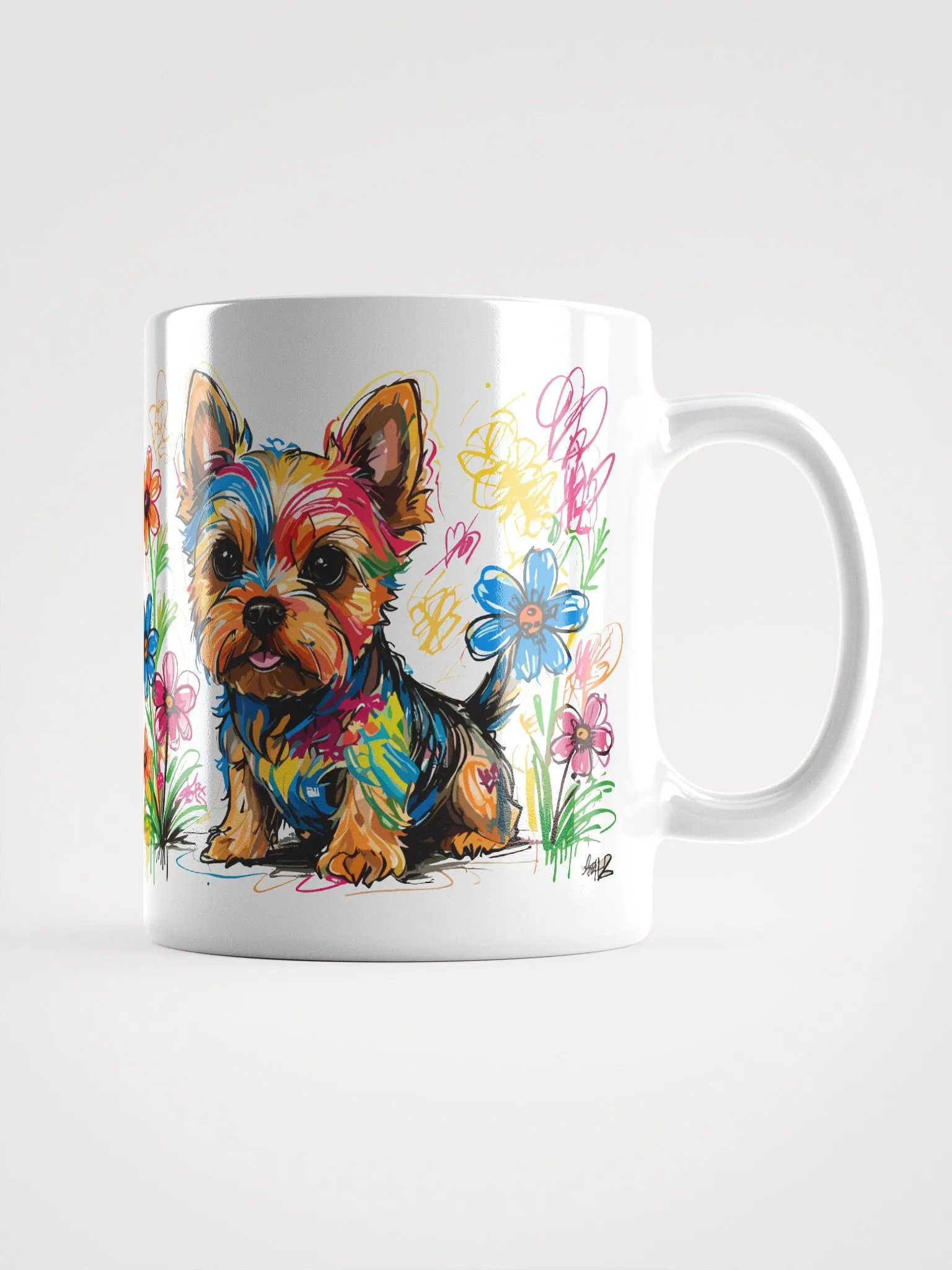 Scribbles Yorkshire Terrier 9 , Mug product image (1)