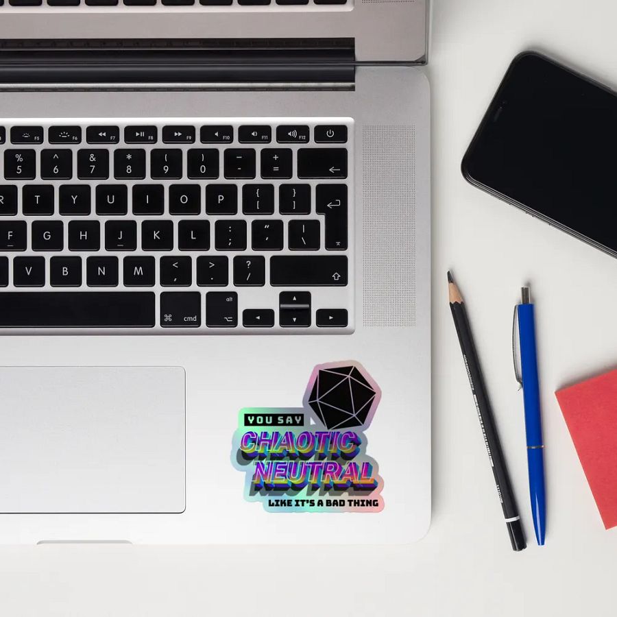 Chaotic Neutral - Holo Sticker product image (12)