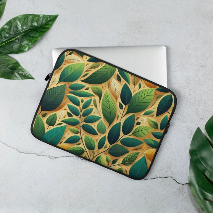 Leafy Luxe Laptop Sleeve product image (2)