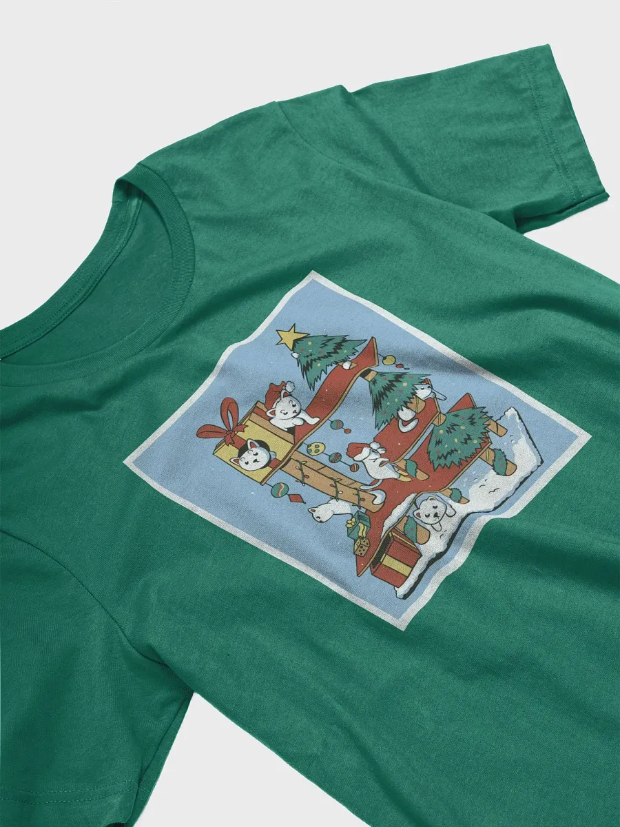 Cat X-Mas Playhouse Premium T-shirt product image (3)