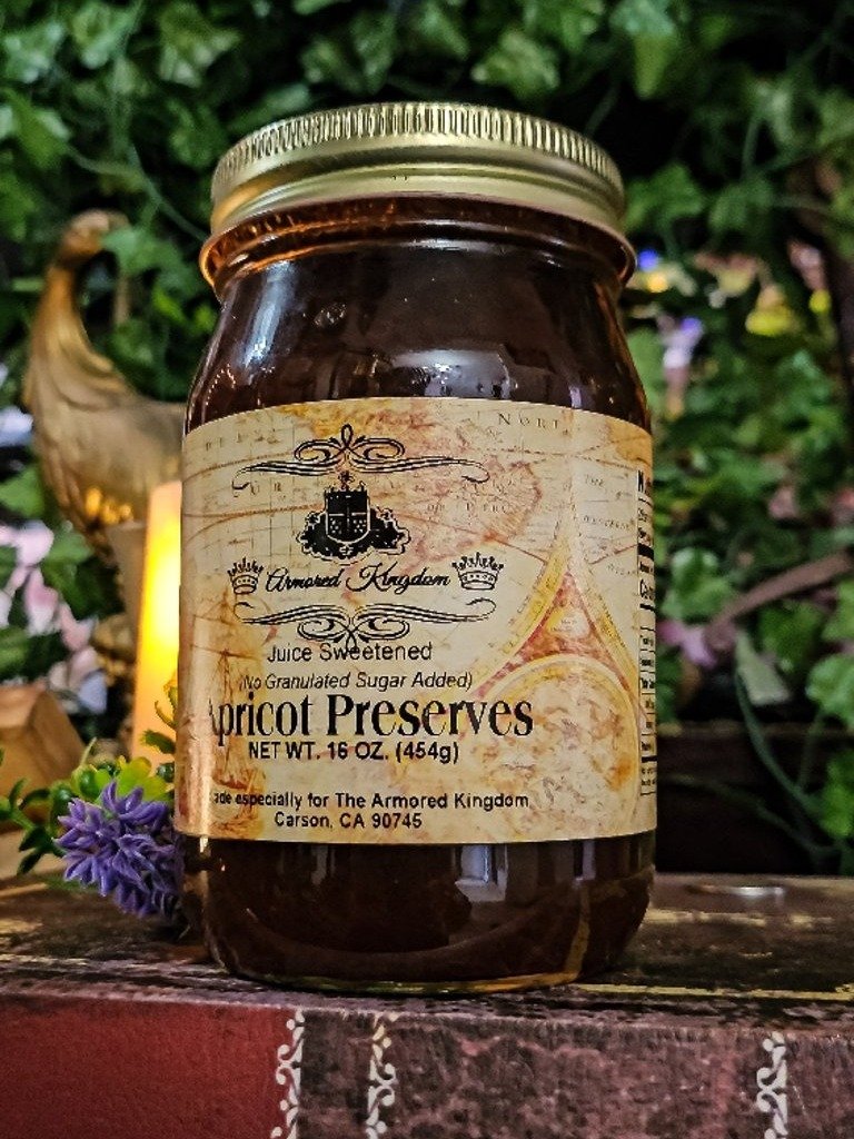 The Armored Kingdom Apricot Jam Preserves 16oz Gourmet Sweet & Tangy Harmony Royal Delight product image (5)