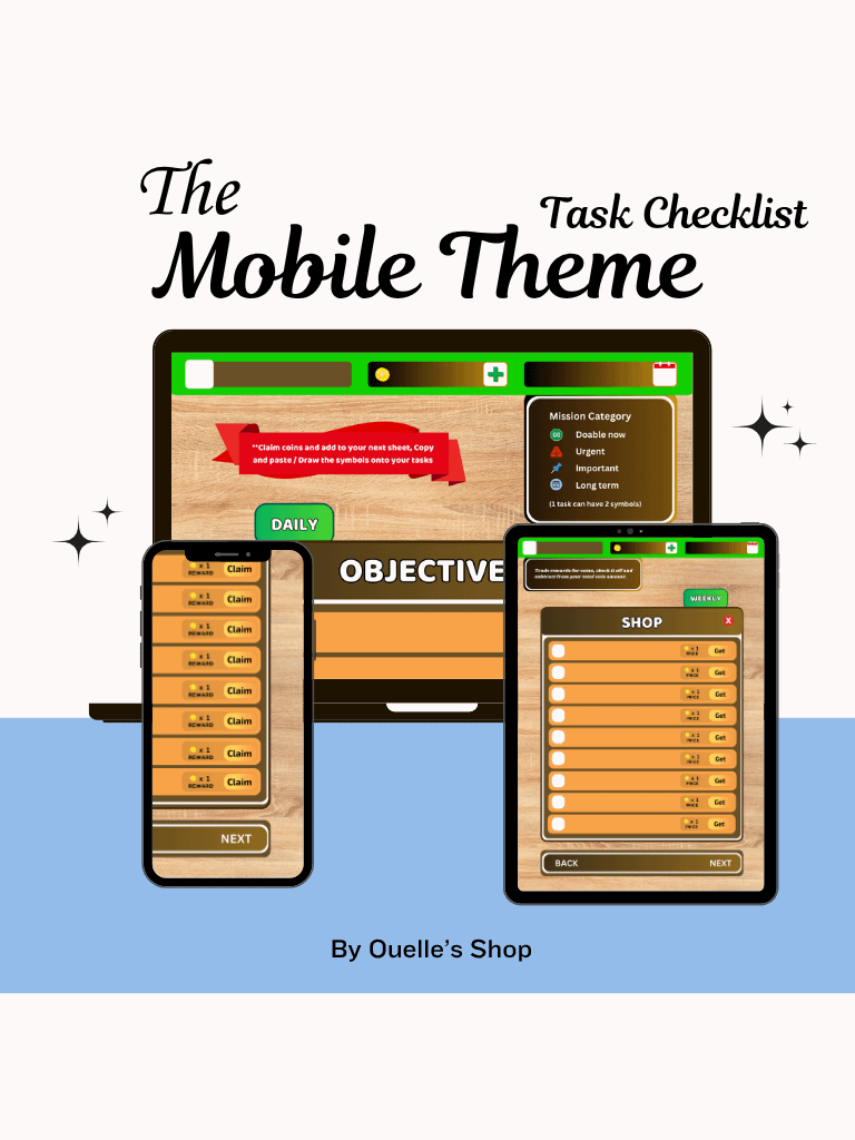 Mobile - Game themed Task Checklist product image (1)