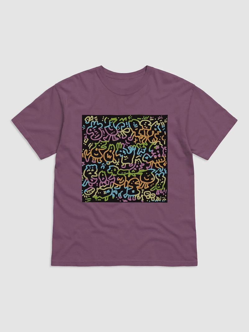 Whimsical Animal Doodle T-Shirt