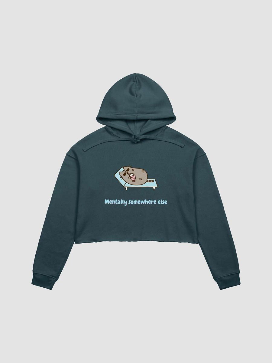 Mentally Somewhere Else Cat Crop Hoodie product image (3)