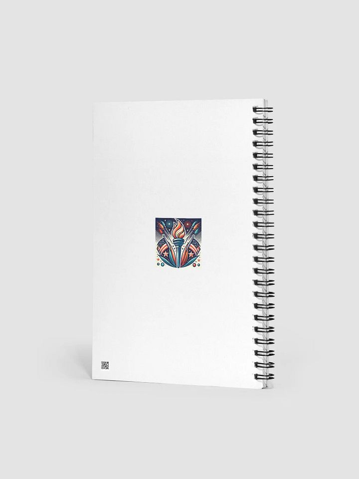 Patriotic Flame Spiral Notebook product image (2)