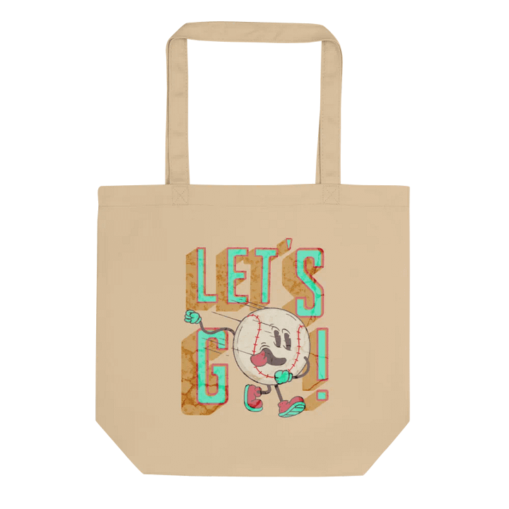 Lets Go Baseball Mascot Excited Champ Tote Bag product image (1)