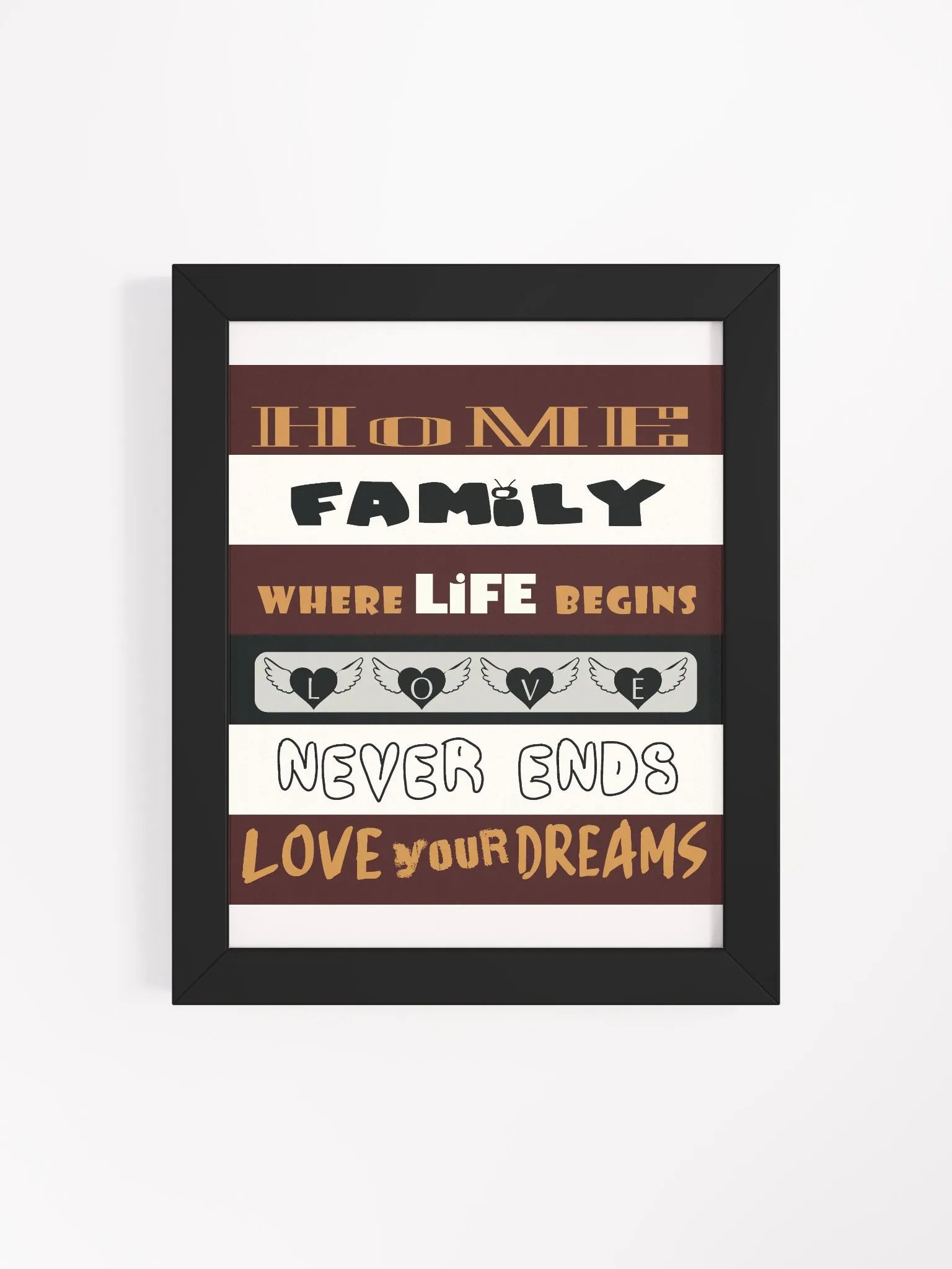 Inspirational Home and Family Matte Poster product image (4)