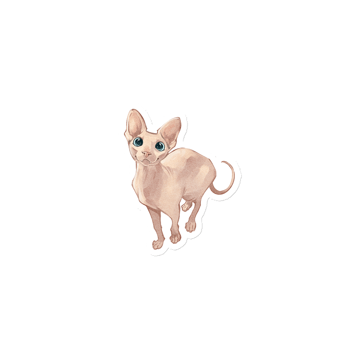 Cute sphinx cat | Die-cut magnet product image (1)