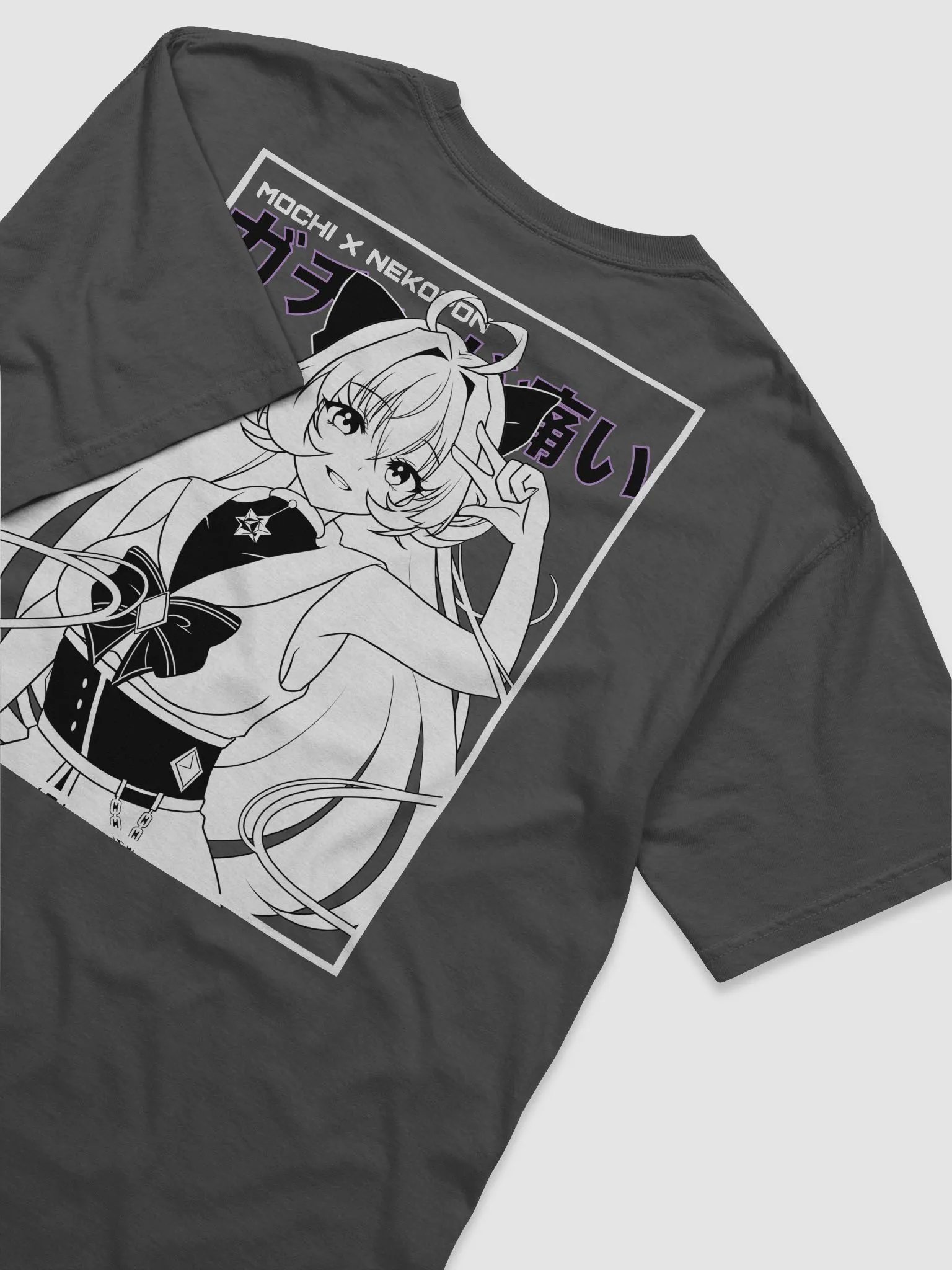 Mochi X Nekopon T-Shirt (Dark Mode) product image (4)