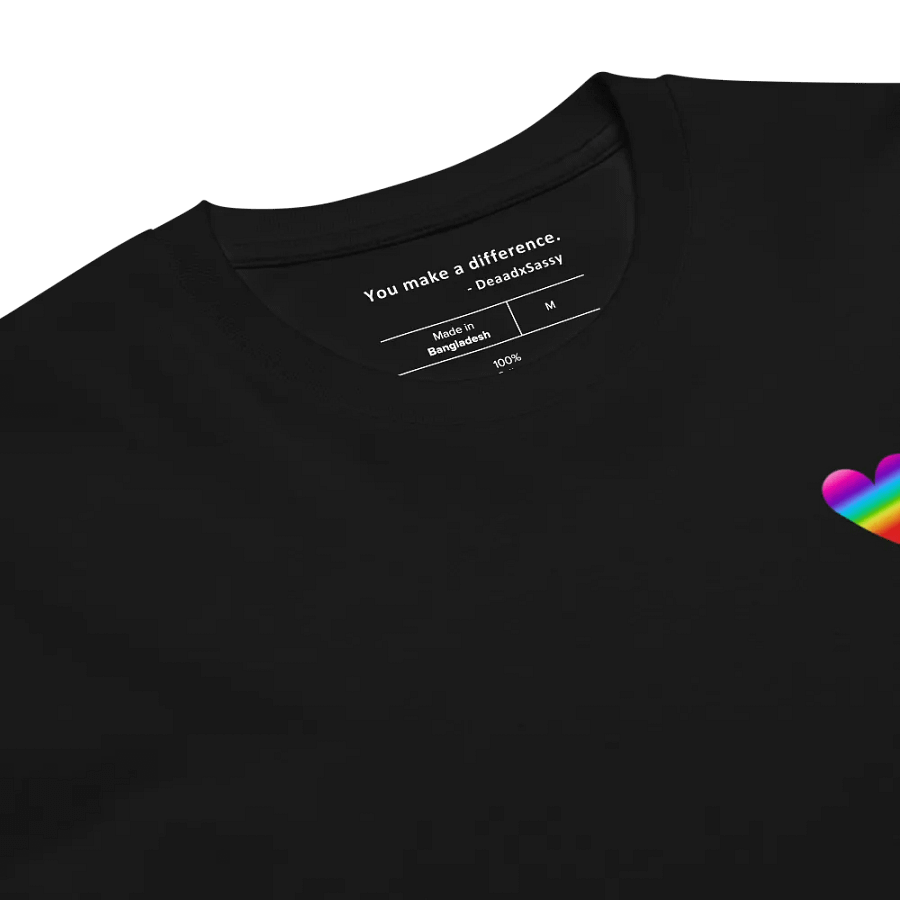 Rainbow Heart Unisex Premium T-Shirt product image (6)