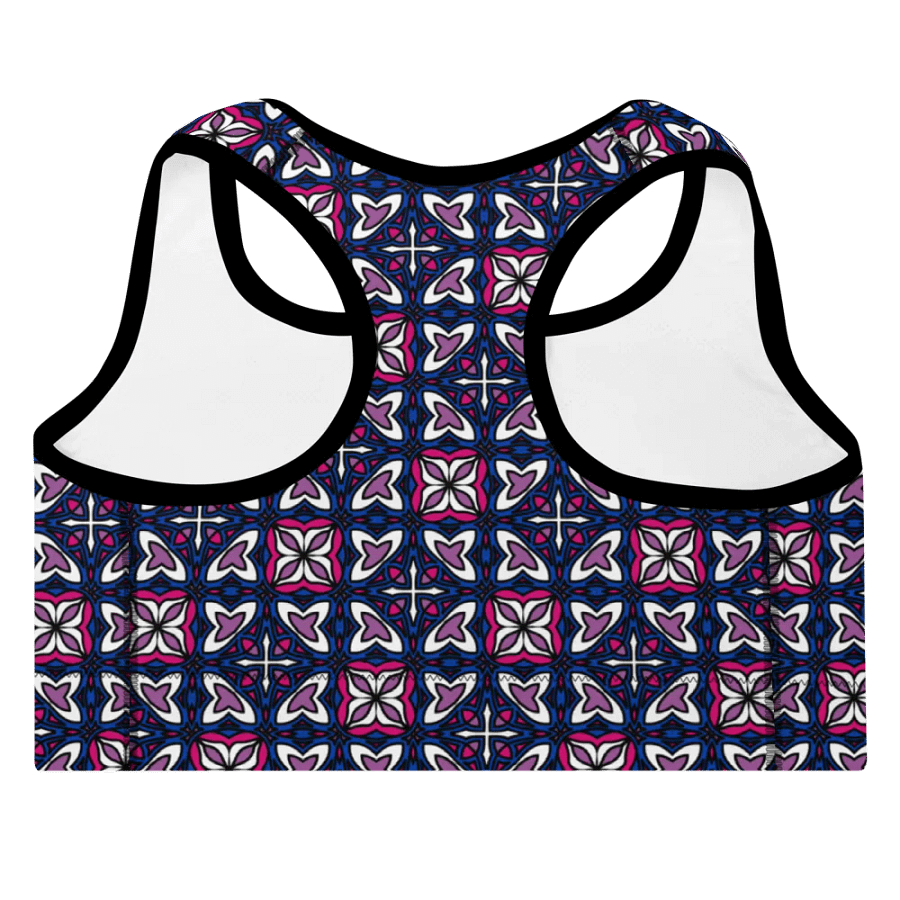 Bi Abstract (3) - Padded Sports Bra product image (4)
