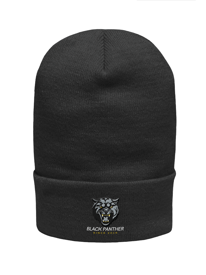 Fierce Panther Embroidered Beanie product image (2)