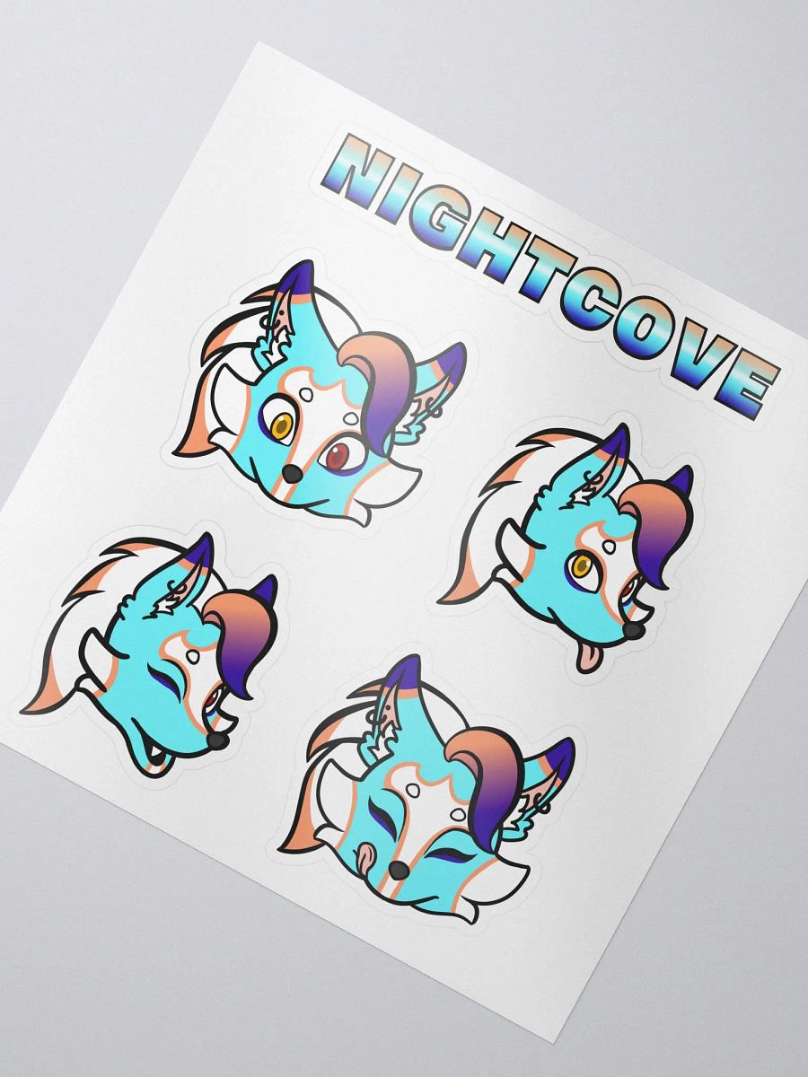 NightCove Emote Sticker Sheet product image (1)