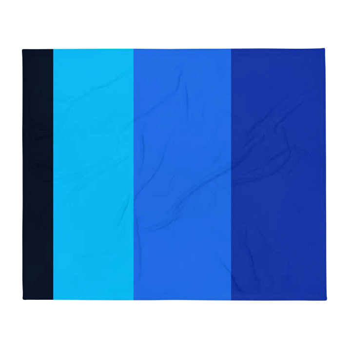 Blue Block Blanket - version 2 product image (1)