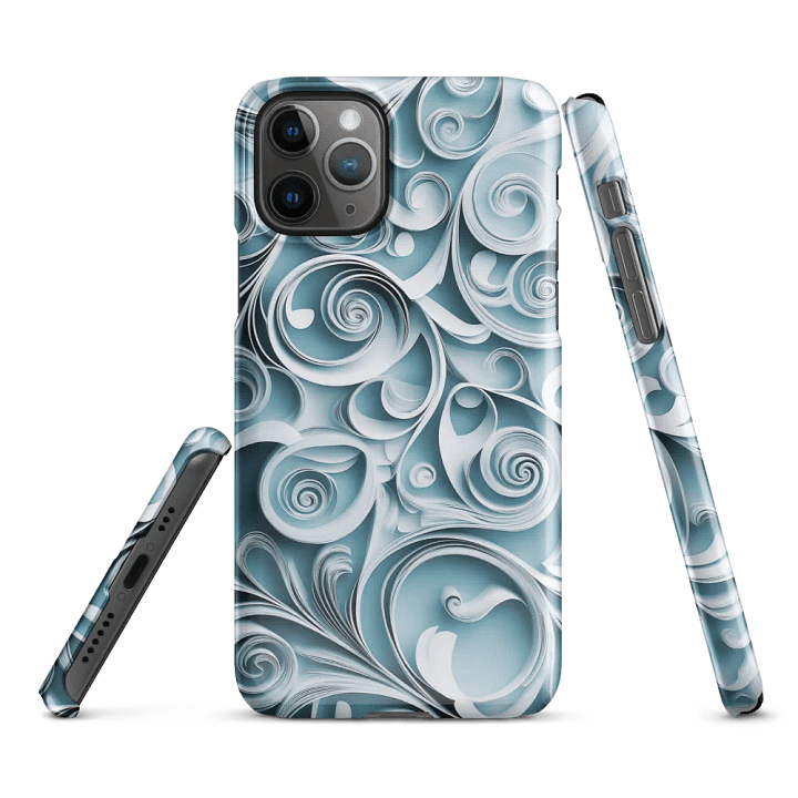 Swirling Blue Paper Quill iPhone® Snap Case product image (2)