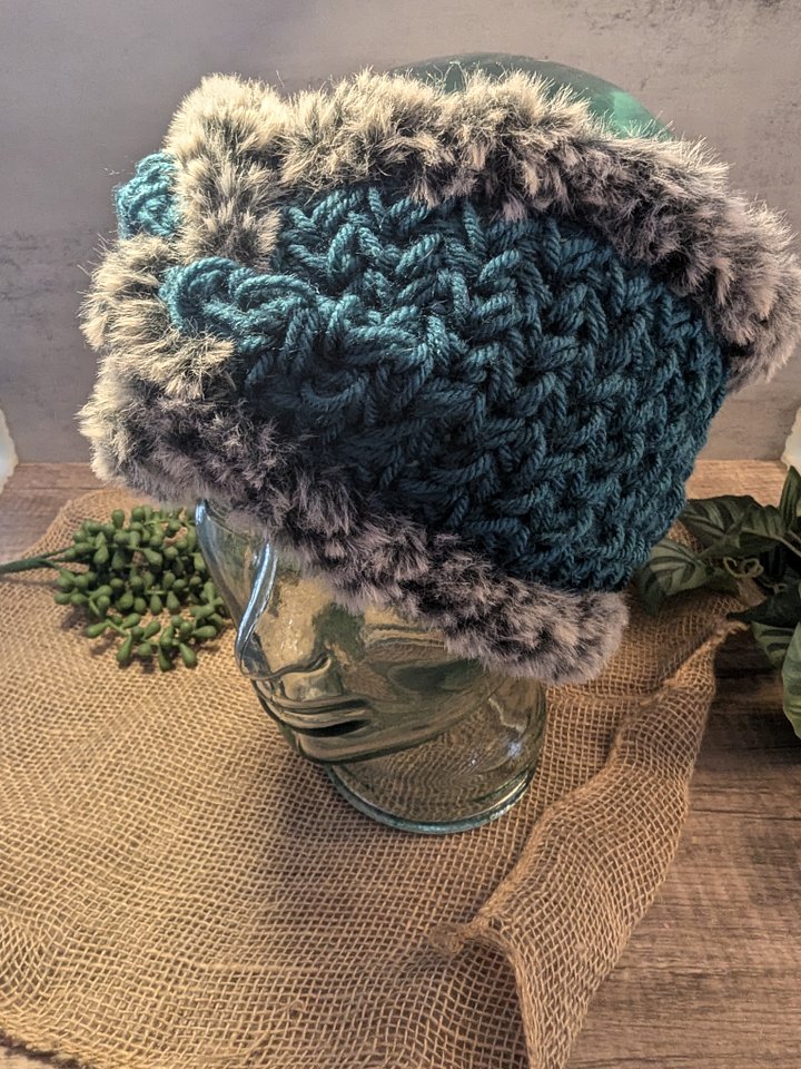 Meadow Ear Warmer - Teal Fur product image (2)