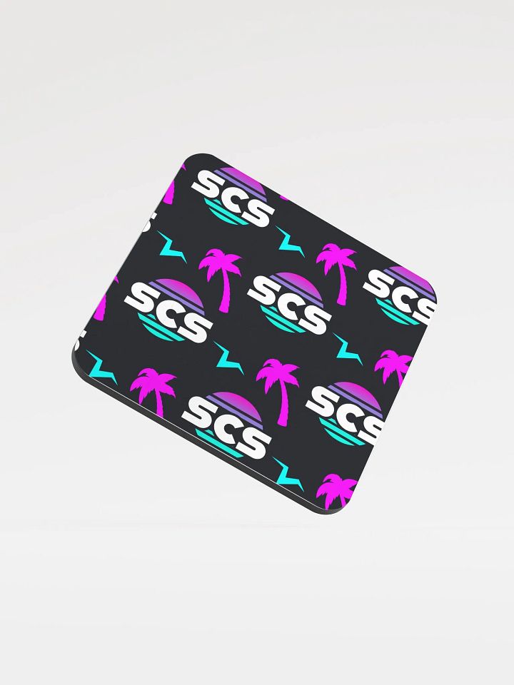 SCS GLOSSED CORK COASTER product image (1)