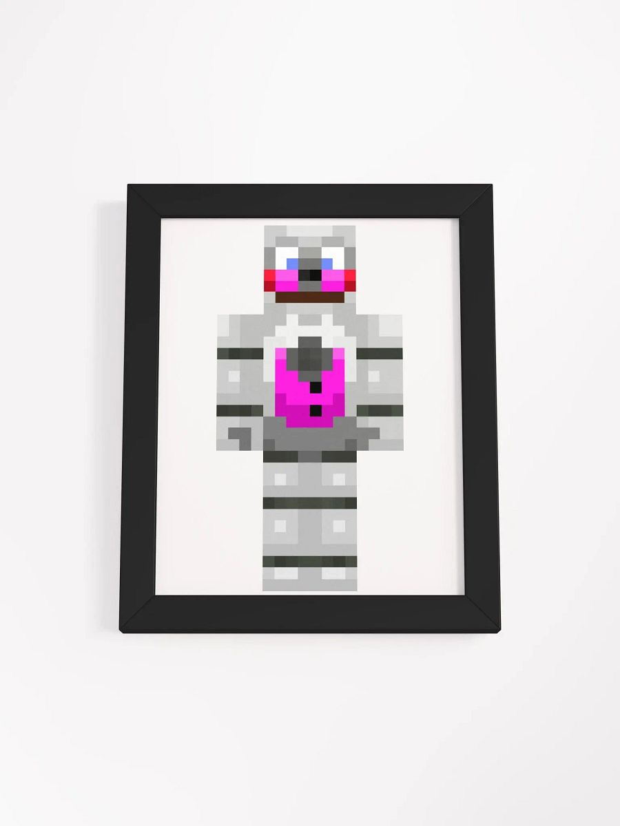 Funtime3Freddy3 Minecraft Skin Portrait Framed High-Quality Matte Poster product image (1)