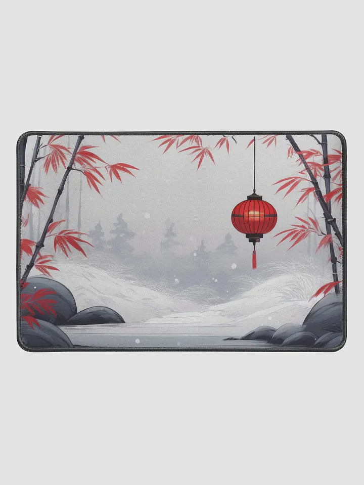 Snowy Lantern Large Mouse Pad (12 x 18) product image (2)
