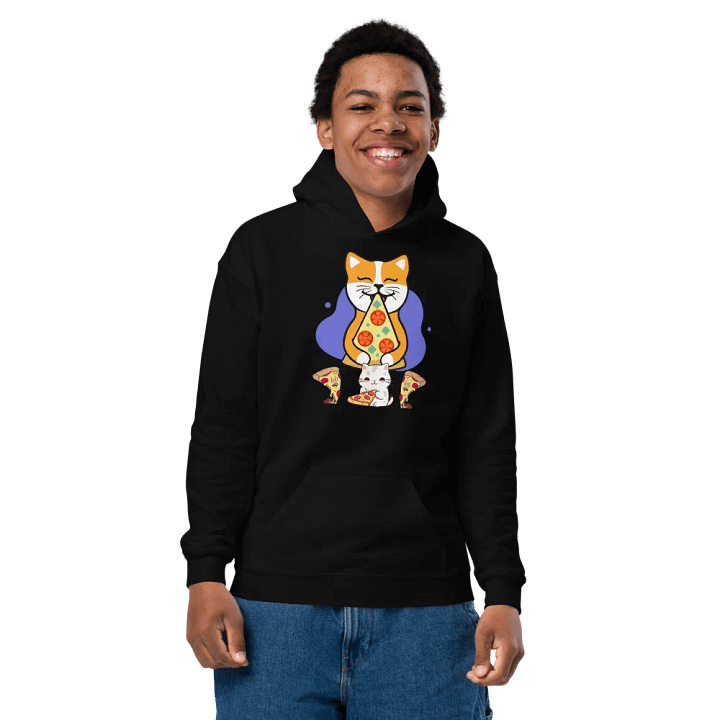 Pizza Cat Kids Hoodie product image (2)