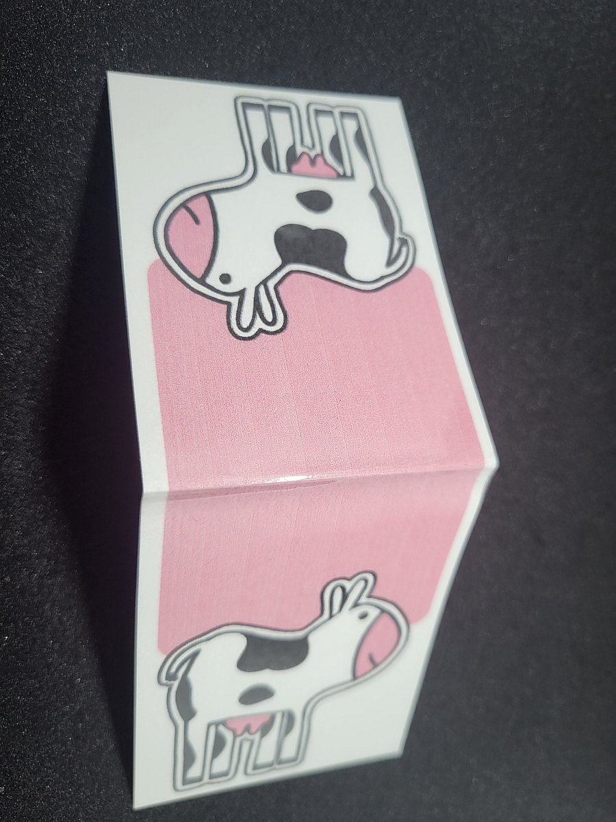 Cute Cartoon Baby Cow Magnetic Laminated Bookmark for Animal Lovers product image (2)