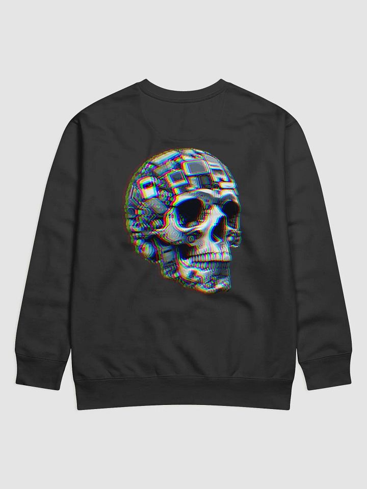 VACIO Techno Skull Glitch Premium Crewneck Sweatshirt product image (1)