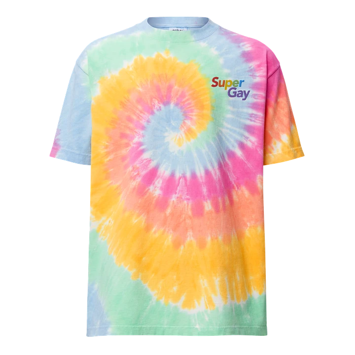 Super Gay Rainbow Tie-Dye Shirt product image (1)