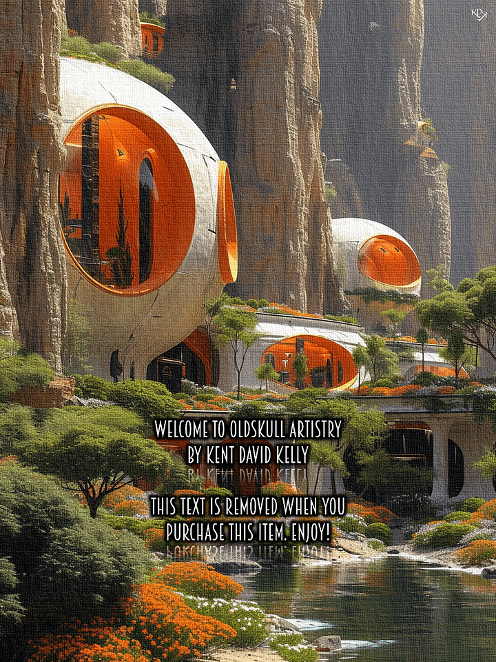 Oldskull Artwork 015: Retro-Future Retreat product image (1)
