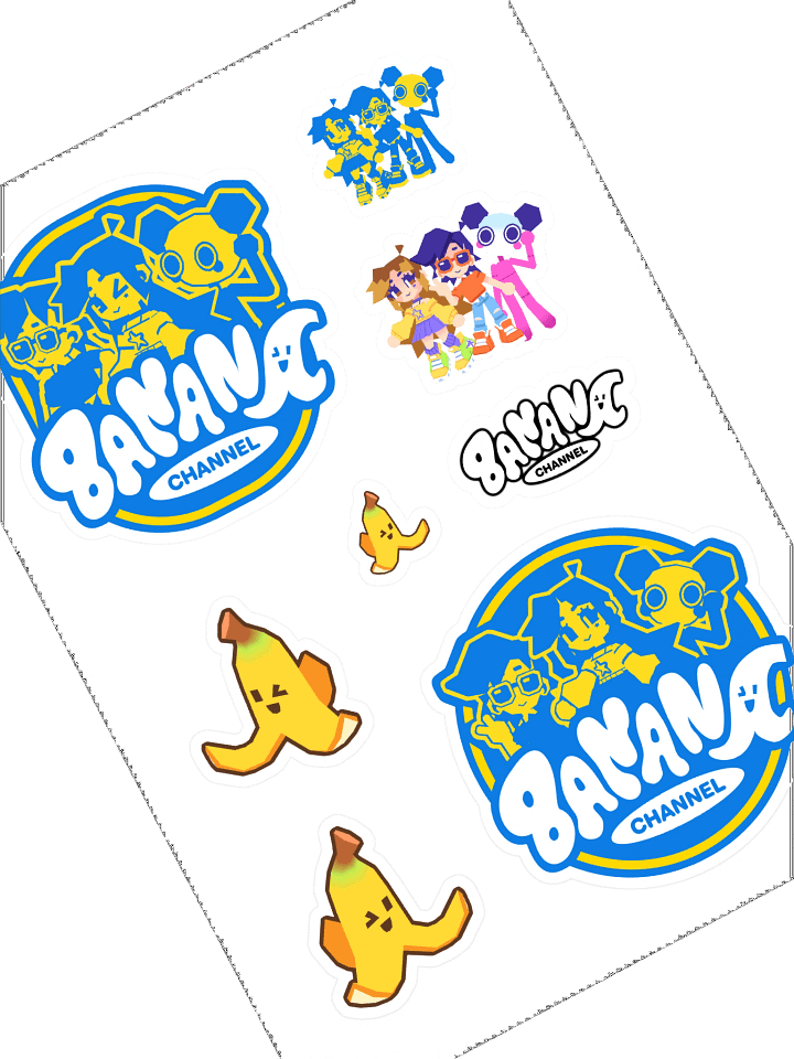 BANANA CHANNEL STICKER SHEET product image (2)