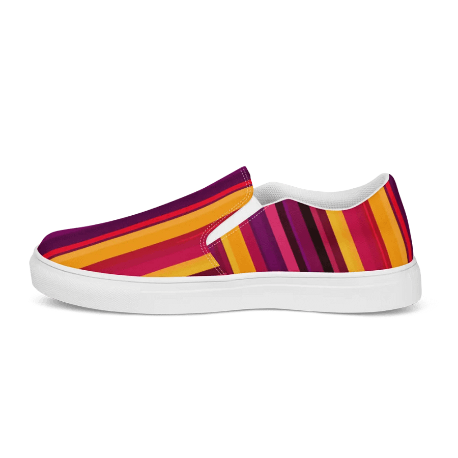 Glorious Sunset Stripes Women's Slip-On Shoes product image (9)