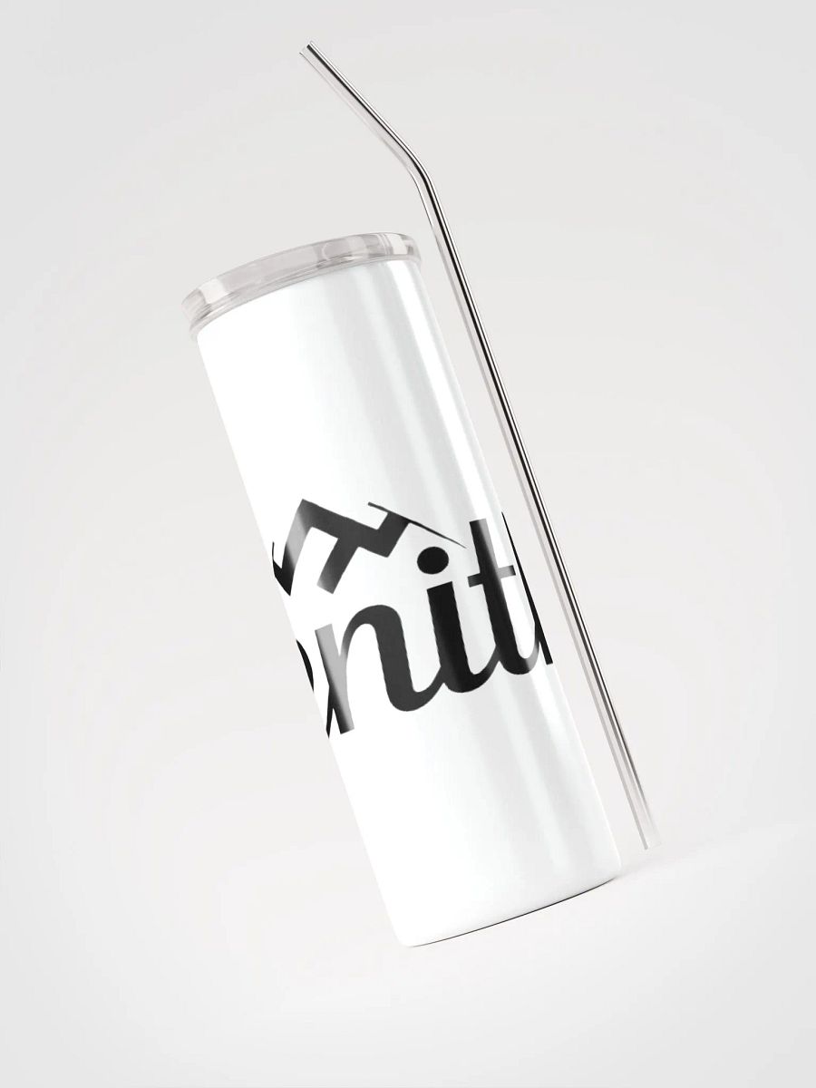 Zenith 20oz Vacuum-Insulated Stainless Steel Tumbler with Straw - White Mountain Design product image (3)