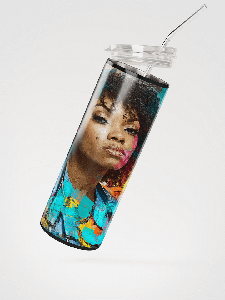 Vibrant Nurse Portrait Stainless Steel Tumbler product image (2)