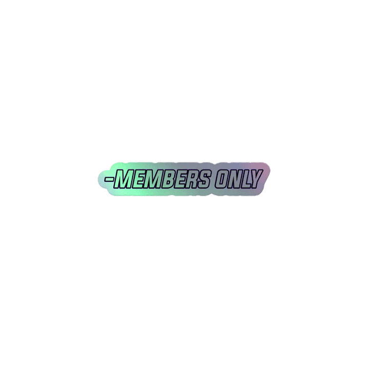 MEMBERS STICKERS product image (1)