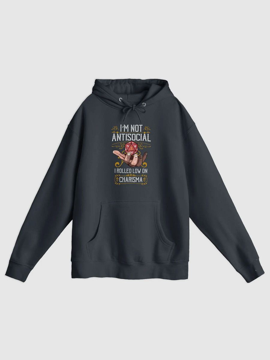 I’m Not Antisocial, I Rolled Low on Charisma Hoodie - Low Charisma, High Humor product image (1)
