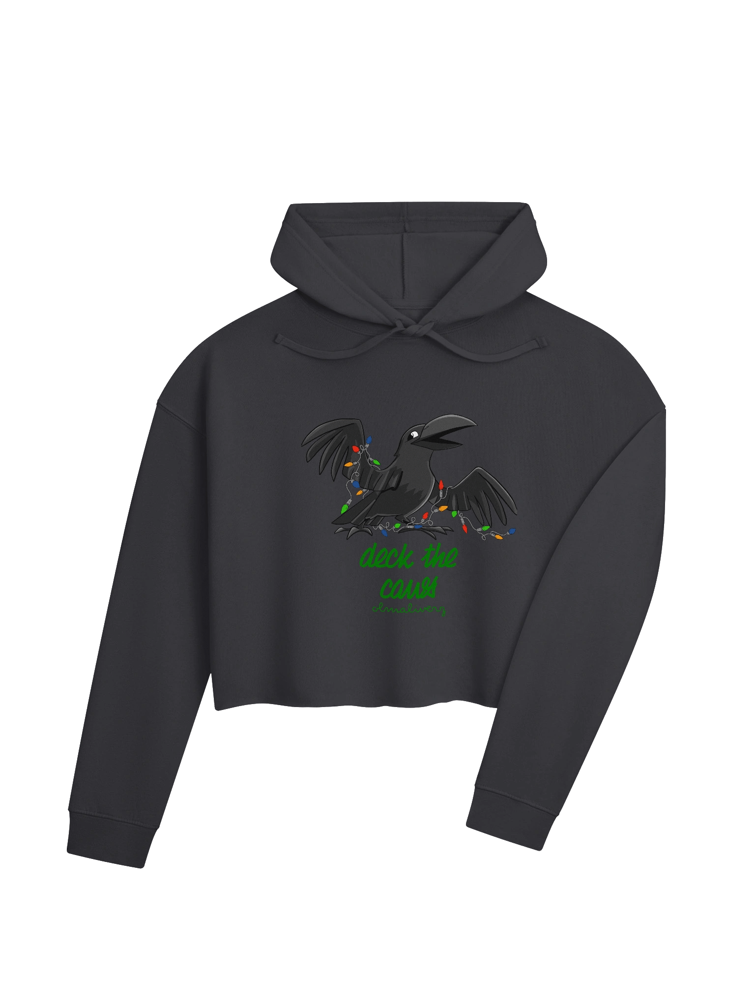 deck the caws - crop hoodie product image (4)