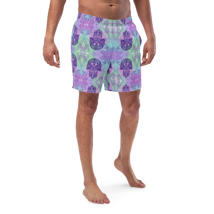 Mens Multicoloured Hamsa Hand Swim Shorts product image (4)