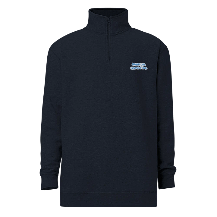 HABITUAL INSTIGATOR (aqua bubble design) embroidered quarter zip product image (12)