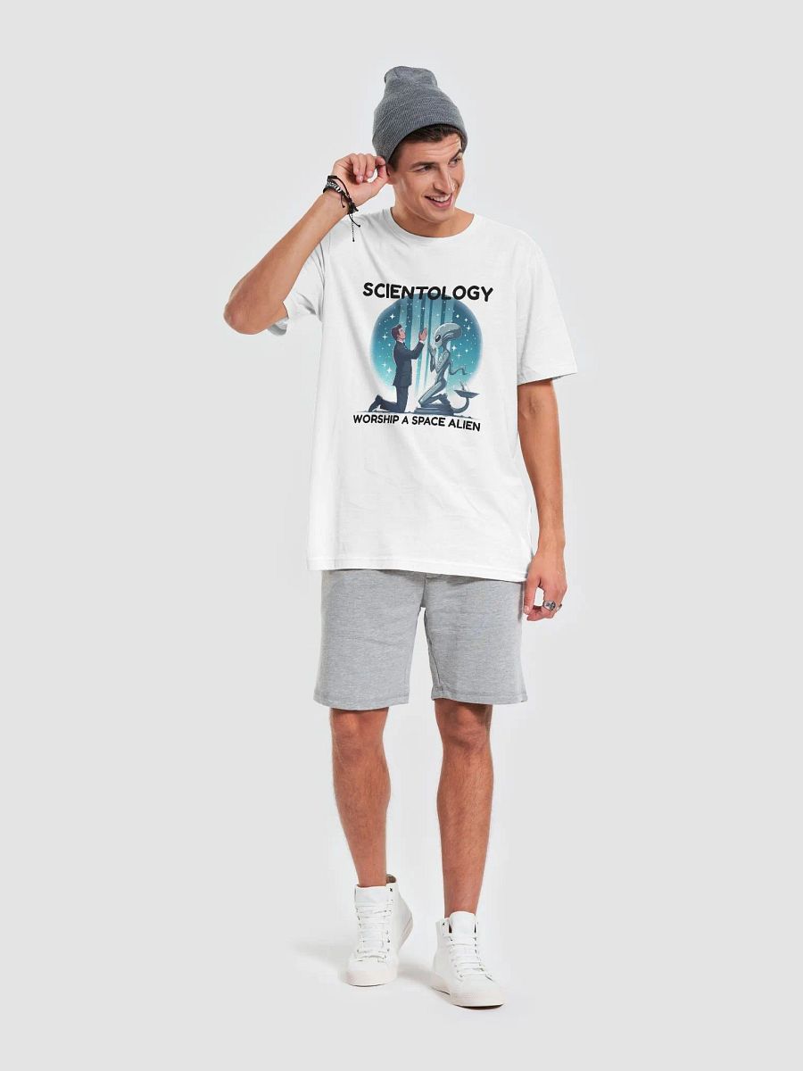 Scientology Worship A Space Alien Tee - Light Colors product image (26)