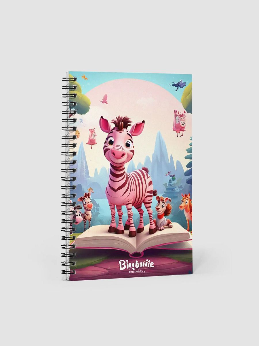 pink zebra with flower and book product image (1)
