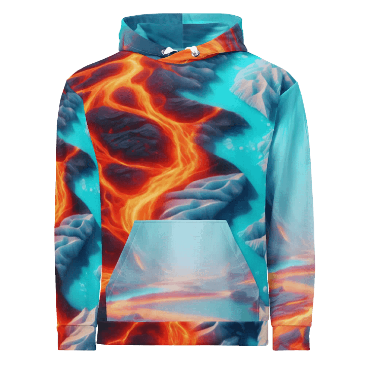 Fire and Ice - 3D Lava Glacier Fusion #34 product image (1)