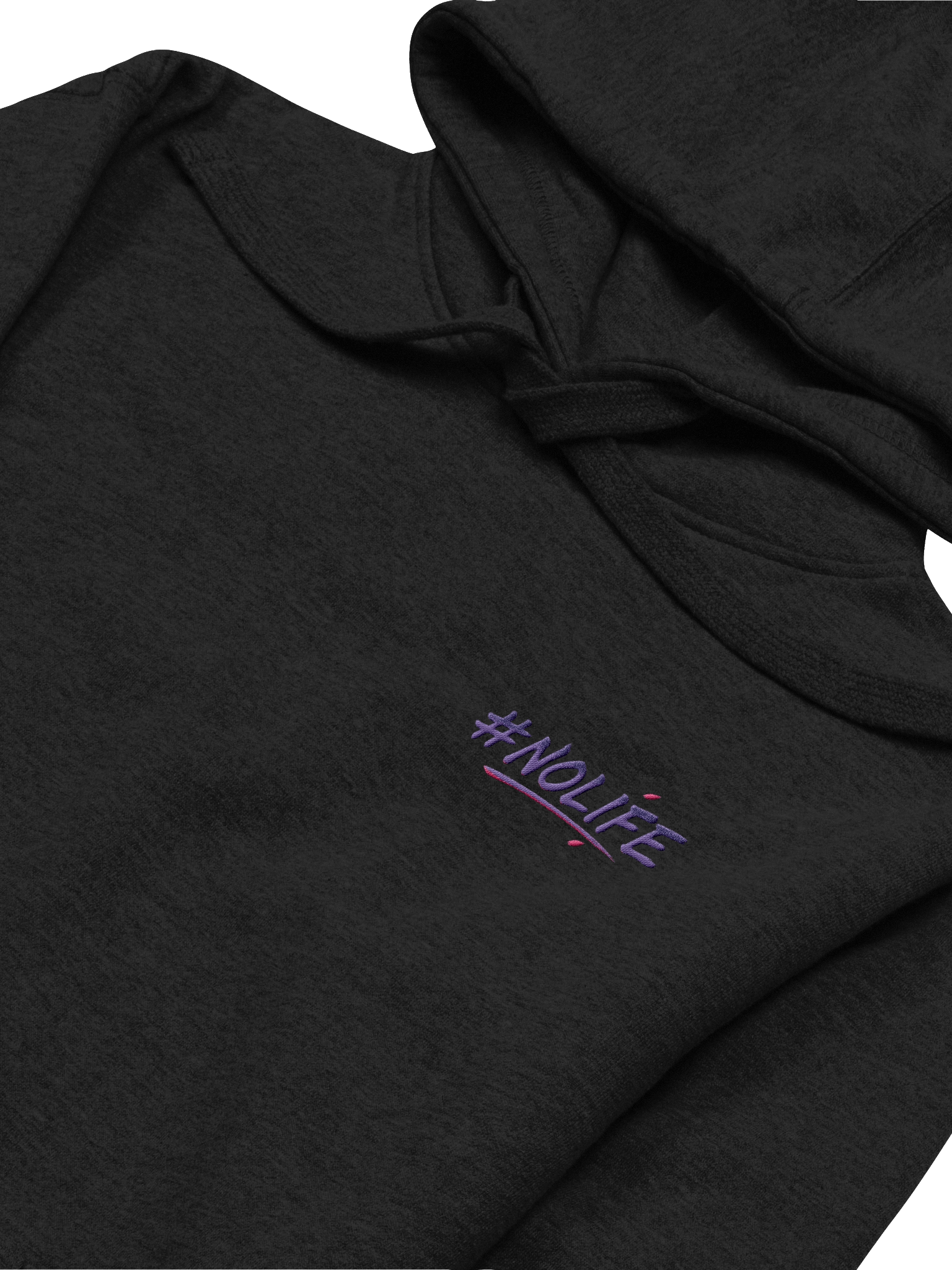 #NOLIFE Community Hoodie Embroided Logo product image (15)