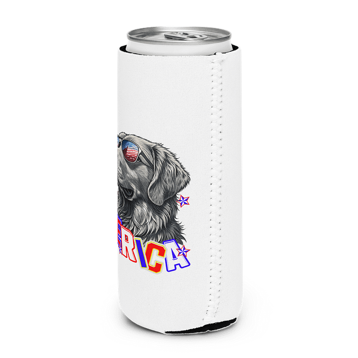 Merica Golden Retriever Patriotic Pup Can Cooler product image (2)