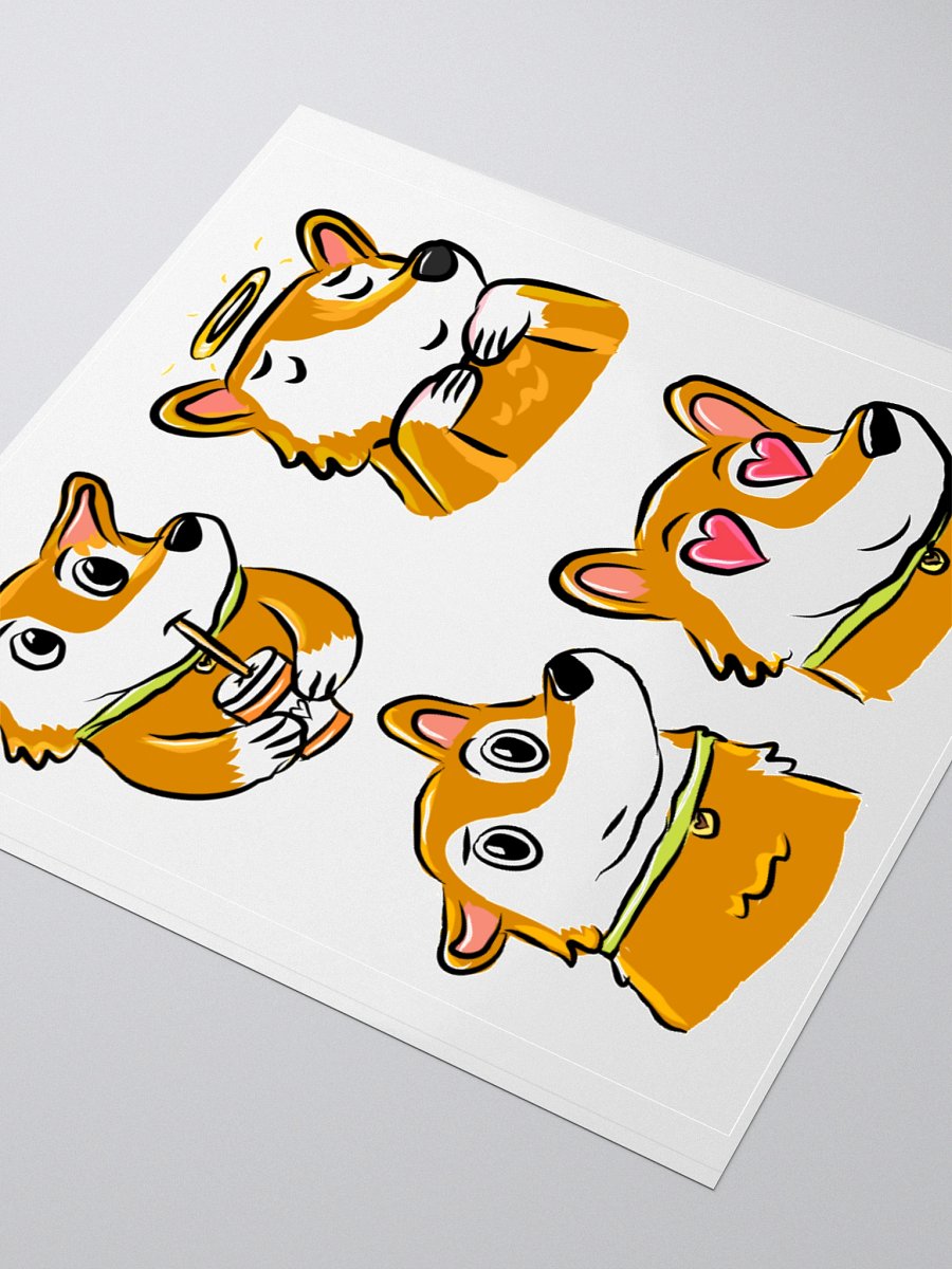 Corgi Emote Sticker Sheet product image (9)