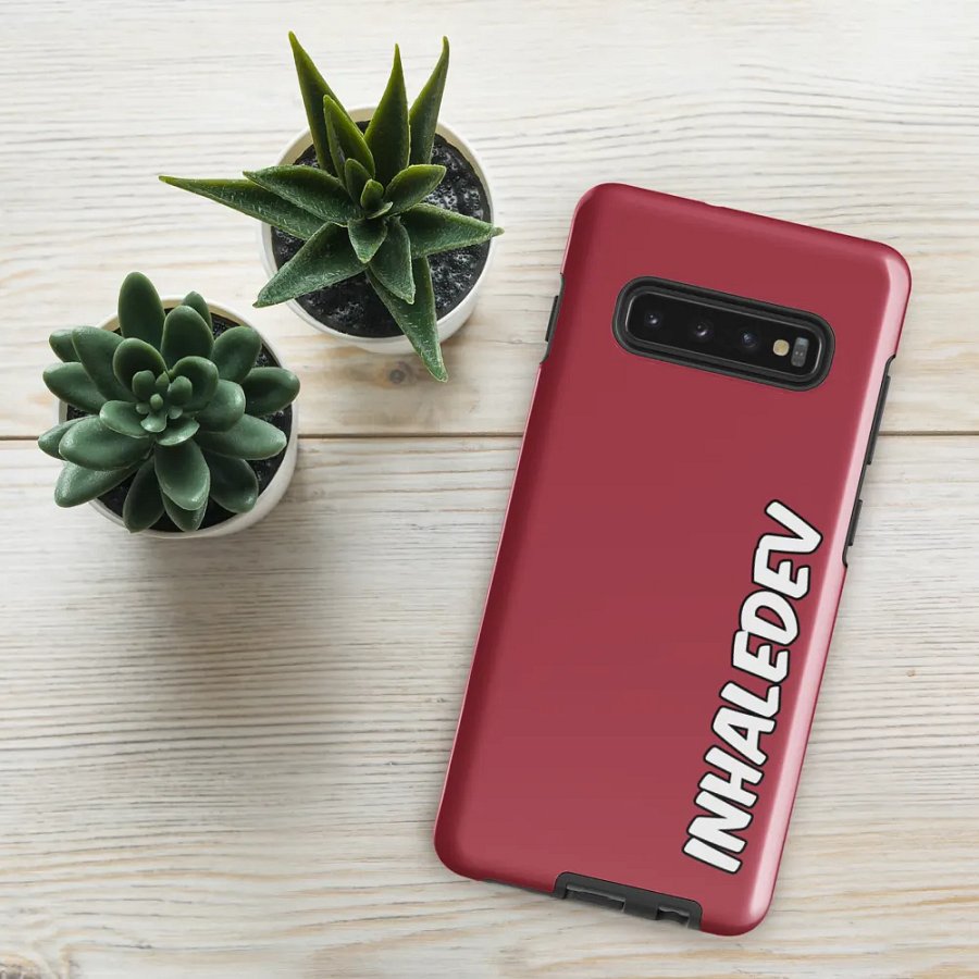 Red InhaleDev Samsung Tough Case product image (4)