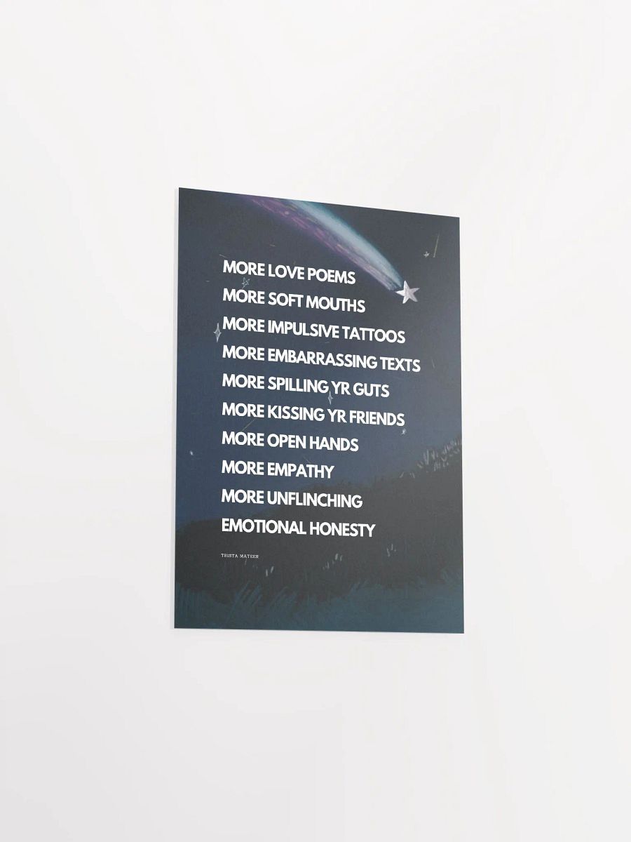 More Love Poems Art Print (Night) product image (3)