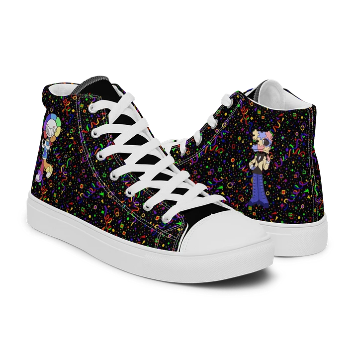 Black Arcade and White Chibi Flower and Jiggy Sneakers product image (1)