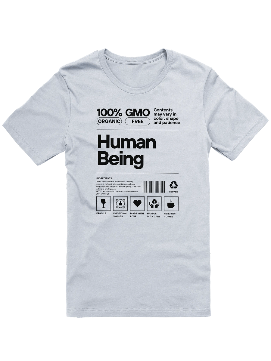 Human Being – Contents May Vary Tee (Light) product image (1)