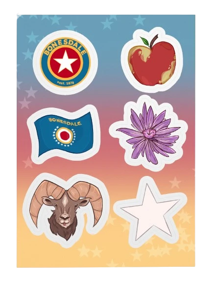Bonesdalian Symbolism Stickers product image (3)