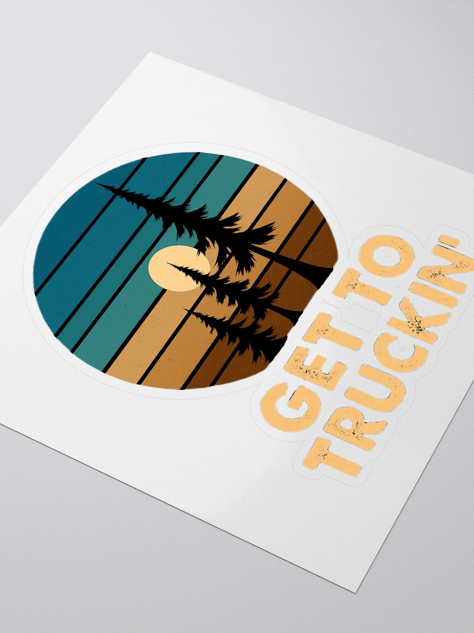 Get To Truckin' – Gamer & Streamer Sticker 5.5''x5.5'' product image (3)